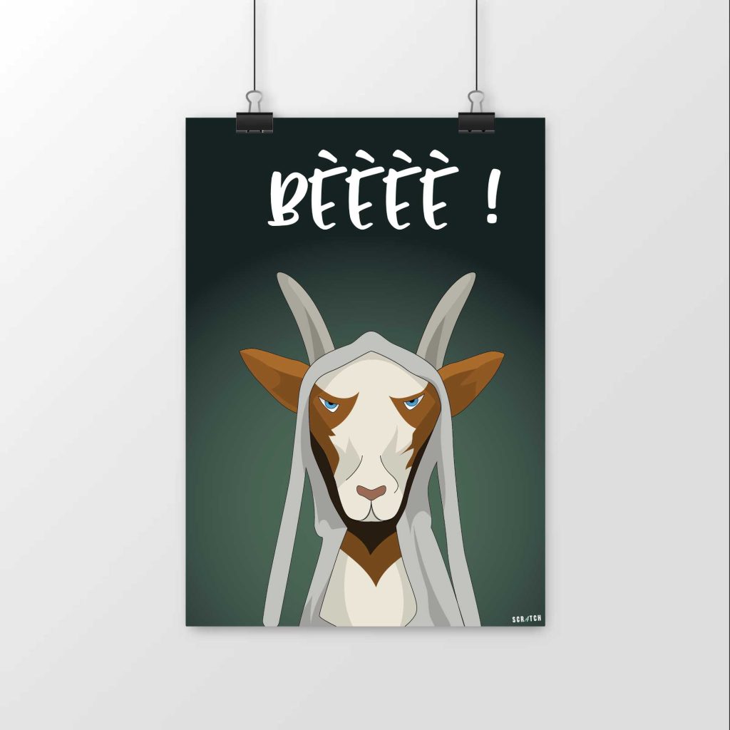 Affiche - Hoodie - Chèvre Bèèèè !